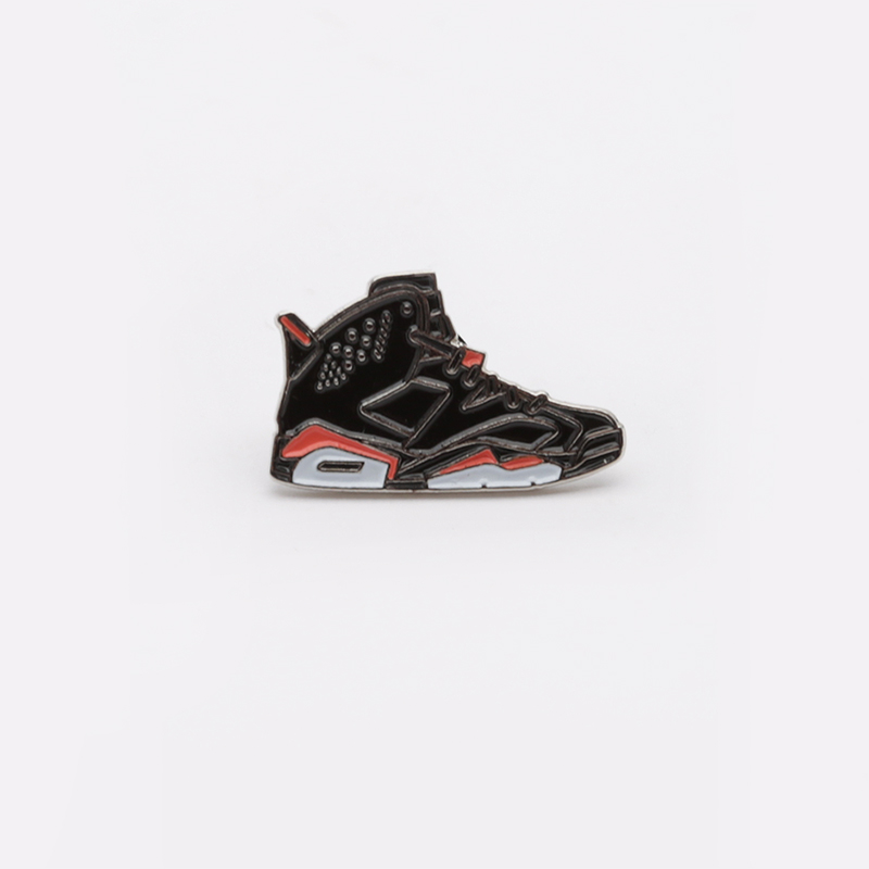 Значок Pin Bar Jordan 6 Black (Jordan 6 Black)  - цена, описание, фото 1